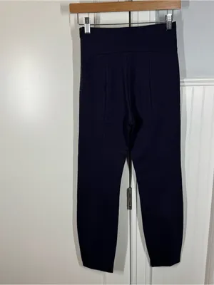 Good American The Boss Pant High Rise Navy Skinny‎ with Zips Size 2 Medium thumbnail 6