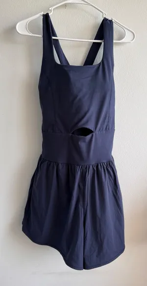 RM Richer Poorer Navy Blue Active Exercise Dress Cutout Crossback 1XL Pockets thumbnail 1