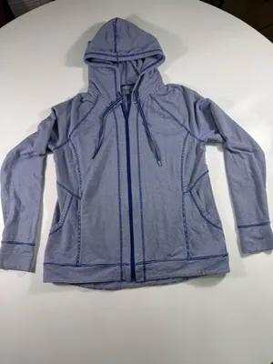 Talbots Blue and White Hooded Zip thumbnail 2