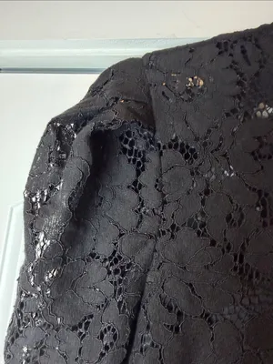 Audrey‎ Parks Black Lace Blouse small thumbnail 4