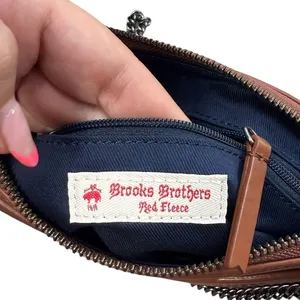 Brooks‎ Brothers Chain Strap Shoulder Bag Brown Caramel Leather Minimalist thumbnail 3