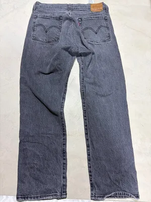 Levi’s premium wedgie Straight-Leg Jeans in Washed Black 30x28 thumbnail 4