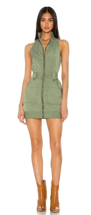 Revolve Green Dress thumbnail 1