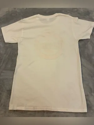 Women’s Hanes White T-Shirt with Orange Tennessee Volunteers Logo Size Small thumbnail 2
