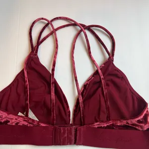 Victoria's Secret Velvet Bralette in Deep Red thumbnail 2