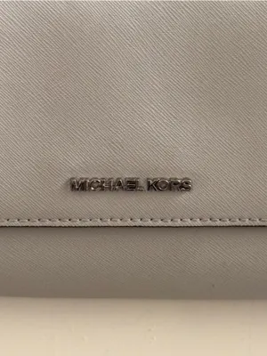 Michael Kors Cream Leather Crossbody Wallet thumbnail 10