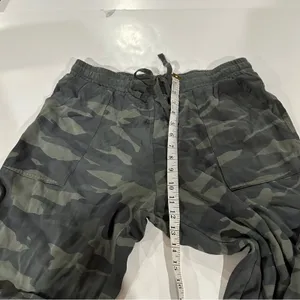 Splendid Green Camo Print High Rise Sweatpants Jogger‎ Size L thumbnail 9