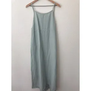 Vintage Homestead Prairie In Due Time Maternity Linen Blend Mint Blue Maxi Dress thumbnail 7