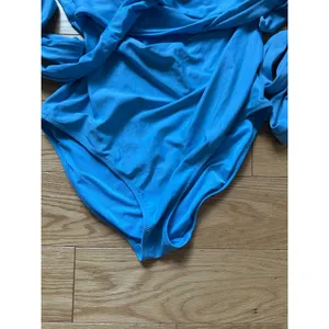 Aerie Blue Wrap One Piece Size Medium thumbnail 3