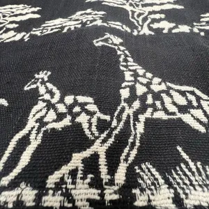 Vintage New Identity Elephant & Giraffe Safari Print Tapestry Jacket thumbnail 6