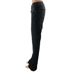Urban Outfitters BDG Women's Black Washed High Rise Flared Denim Jeans Size 34W thumbnail 2