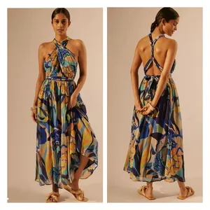 Anthropologie Alexandra Farmer Printed Maxi Dress thumbnail 3