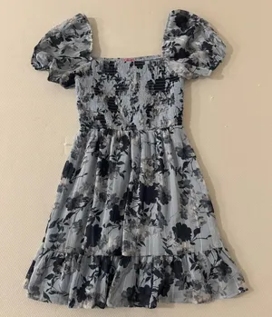 Francesca's Dress Floral Blue Mini thumbnail 1