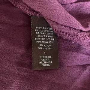 Knox Rose Womens Size Large Purple Rayon Gauze Flowy Blouse Top thumbnail 5