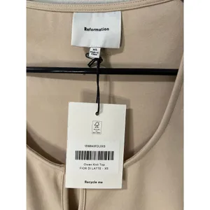 NWT Reformation Owen Knit Top Fior Di Latte Cream XS thumbnail 3