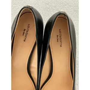 Liz Claiborne Pumps 10M Black Flex Form Pointed Toe Kitten Heels thumbnail 5