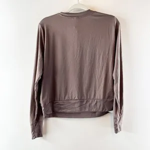 Vuori Daydream Crew Long Sleeve Pullover Sweatshirt Top Shirt Hazel Heather M thumbnail 4