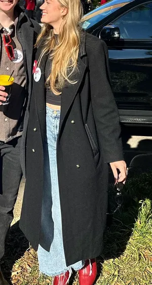 Thrifted Wool Coat Black Size none thumbnail 1