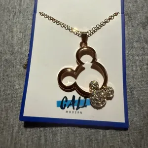 Gail Gold and Silver Pendant Necklace thumbnail 2