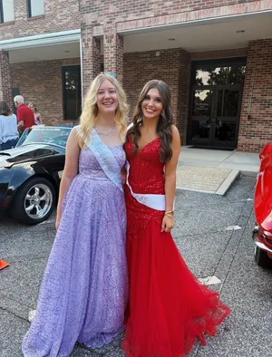 red formal dress thumbnail 2