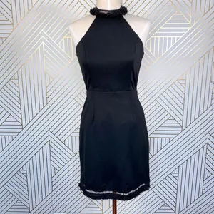 Lulu's Skyline‎ Views Black Bodycon Halter Dress thumbnail 3
