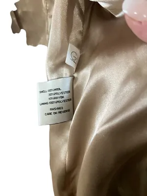 Kenneth Cole New York Peacoat Beige Size 6 Y2K Neutral Old Money Classic Preppy thumbnail 5