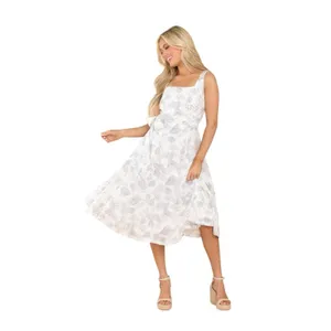 Anthropologie Aakaa NWT Floral Midi Dress Large Fit & Flare Garden Party thumbnail 16