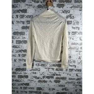 J. Crew | women white merino wool turtleneck sweater thumbnail 8