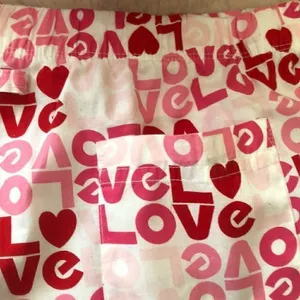 Aerie love sleepwear red white pink short thumbnail 5