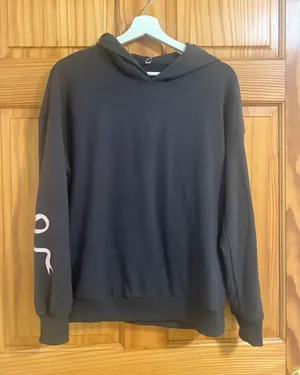 Boutique Brand Size Small Dark Grey Hooded Sweatshirt and Sweatpants Set NWT thumbnail 1
