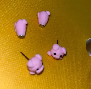 New Fashion Cute Animal Female Creative Handmade Earrings Polymer Clay thumbnail 4