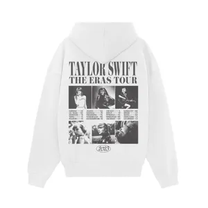 Taylor Swift The Eras Tour Collage White Hoodie thumbnail 3
