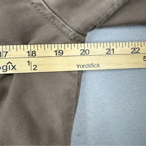 Y2K GAP Utility Parka Jacket Faux Fur Hood Tan Khaki Women’s Small thumbnail 9