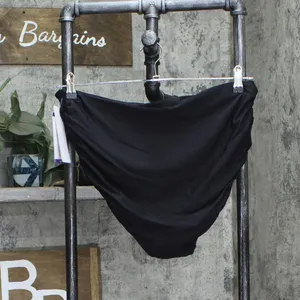 NWT Anne Cole Womens High Rise Ruched Foldover Bikini Swim Bottom Black 2XL thumbnail 2