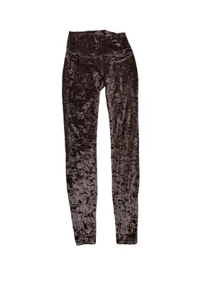 ✨🖤 Lululemon Wunder Lounge High Rise Tight‎ 28” Crushed Velvet Size 6 🖤✨ thumbnail 2