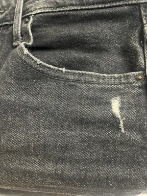 Levi's 721 High Waisted Distressed Black Jeans Sz 28 thumbnail 10