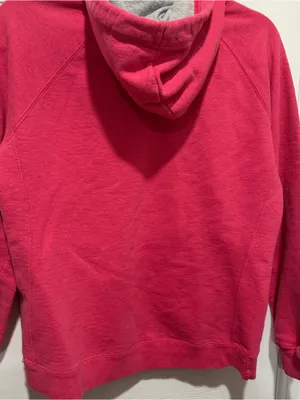 Champion Eco Authentic Pink Pullover Hoodie Women’s Large Embroidered Logo thumbnail 5