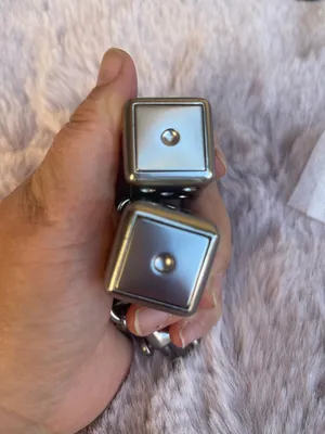 Coach 3D Solid Metal Dice Cluster Bag Charm Keychain Key Fob Silver CZ128 thumbnail 5