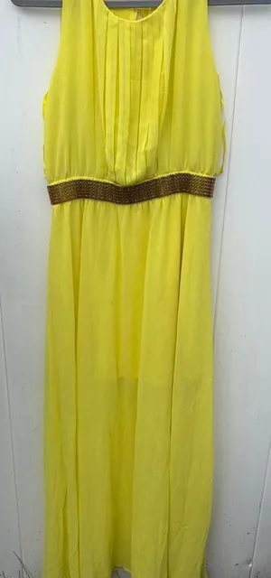yellow long dress Size 4 thumbnail 1
