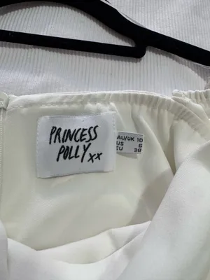 White Princess Polly Long Sleeve Mini Dress thumbnail 4