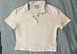 Outdoor Voices Cropped White Polo thumbnail 1