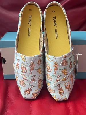 Toms Women’s Slip-On Alpargata Flats Blue Monkey Size 9 thumbnail 2