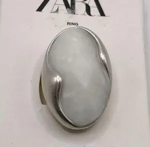 Nwt ‼️ Zara Maxi Stone Ring, Size 8 thumbnail 2