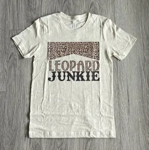 Bella Canvas Leopard Junkie Graphic Tee Size Large thumbnail 1