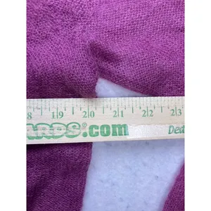 J. Jill Sweater Women XL Magenta‎ Excellent Mohair Wool Blend Sheer Knit Top thumbnail 4