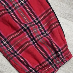 Victoria's Secret Lounge Pants Red Black Plaid Pajama Bottoms Jogger Small Z-257 thumbnail 4