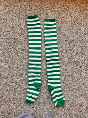 Amazon Green Striped Socks thumbnail 2
