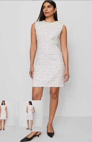 Ann Taylor Tweed Sheath Dress size 4 WORN ONCE thumbnail 1