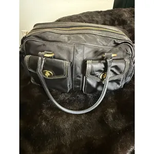 Coach Legacy Small Gallery Black Turnlock Satchel Bag Y2K Vintage # 4453 13x8 thumbnail 7