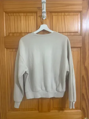 Old Navy Size Small Off-White Fleece Pullover Sweatshirt thumbnail 4